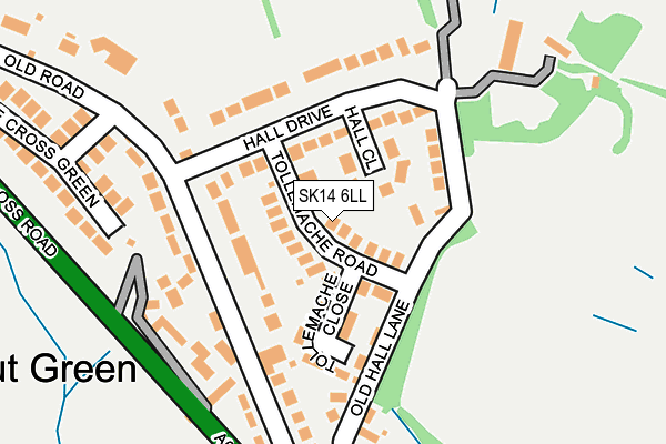 SK14 6LL map - OS OpenMap – Local (Ordnance Survey)