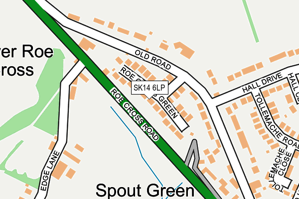 SK14 6LP map - OS OpenMap – Local (Ordnance Survey)