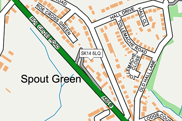 SK14 6LQ map - OS OpenMap – Local (Ordnance Survey)