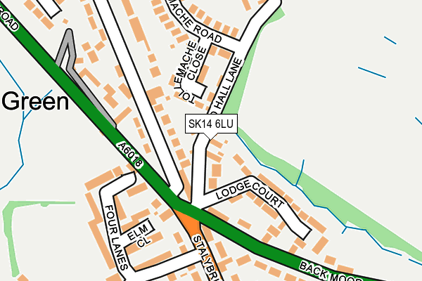 SK14 6LU map - OS OpenMap – Local (Ordnance Survey)