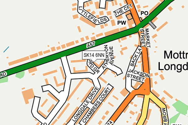 SK14 6NN map - OS OpenMap – Local (Ordnance Survey)