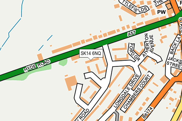 SK14 6NQ map - OS OpenMap – Local (Ordnance Survey)