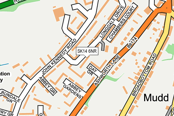 SK14 6NR map - OS OpenMap – Local (Ordnance Survey)
