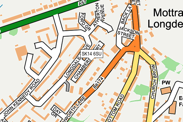 SK14 6SU map - OS OpenMap – Local (Ordnance Survey)