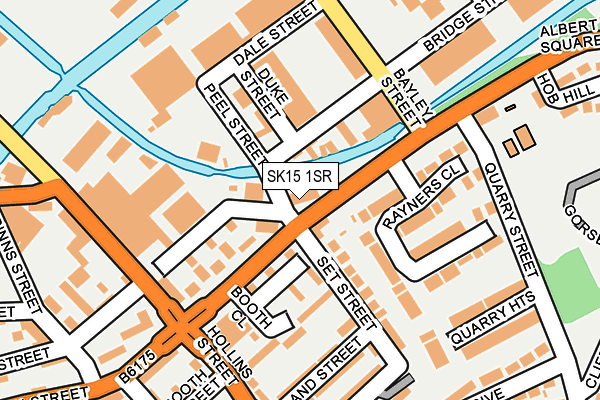 SK15 1SR map - OS OpenMap – Local (Ordnance Survey)