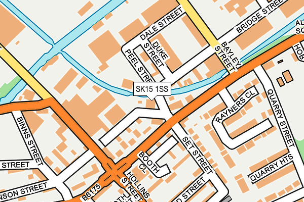 SK15 1SS map - OS OpenMap – Local (Ordnance Survey)