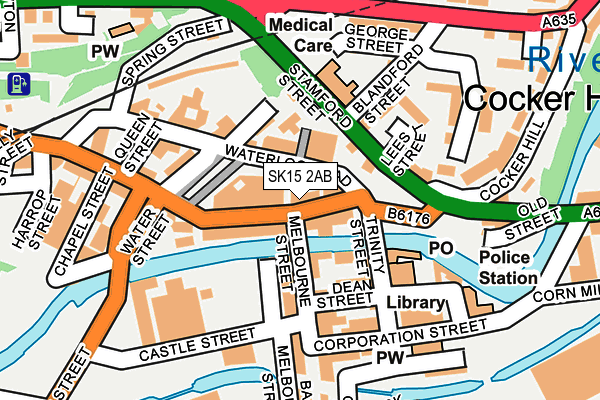 Map of SYKES BAR STALYBRIDGE LTD at local scale