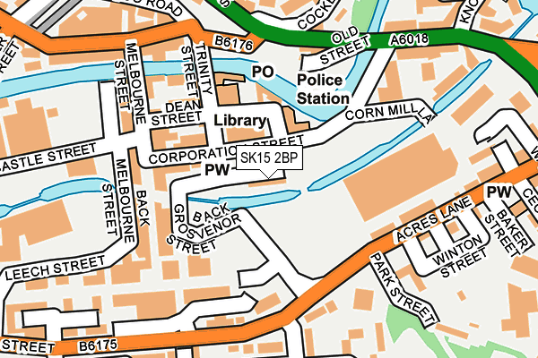 SK15 2BP map - OS OpenMap – Local (Ordnance Survey)