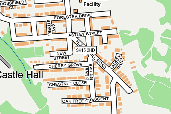 SK15 2HD map - OS OpenMap – Local (Ordnance Survey)