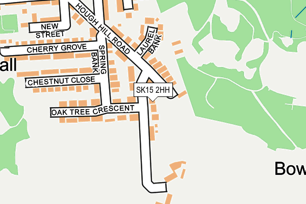 SK15 2HH map - OS OpenMap – Local (Ordnance Survey)