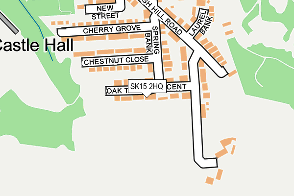 SK15 2HQ map - OS OpenMap – Local (Ordnance Survey)
