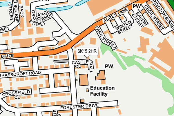 SK15 2HR map - OS OpenMap – Local (Ordnance Survey)