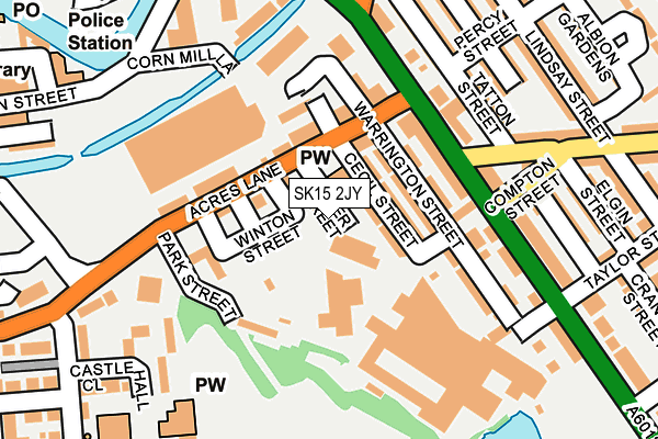 SK15 2JY map - OS OpenMap – Local (Ordnance Survey)
