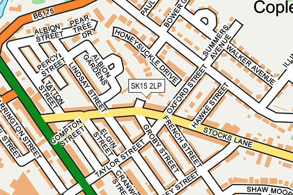 SK15 2LP map - OS OpenMap – Local (Ordnance Survey)