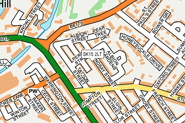SK15 2LT map - OS OpenMap – Local (Ordnance Survey)