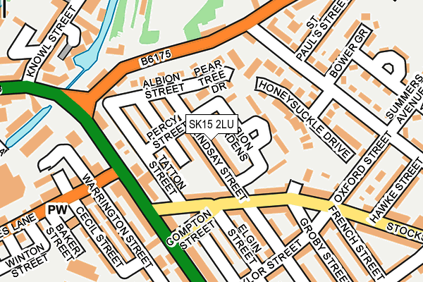 SK15 2LU map - OS OpenMap – Local (Ordnance Survey)