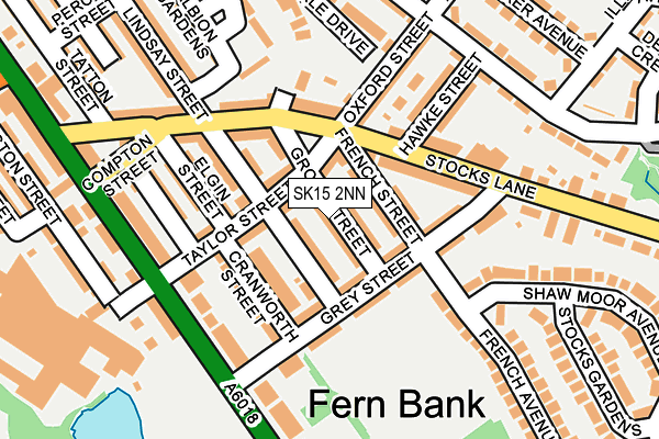 SK15 2NN map - OS OpenMap – Local (Ordnance Survey)