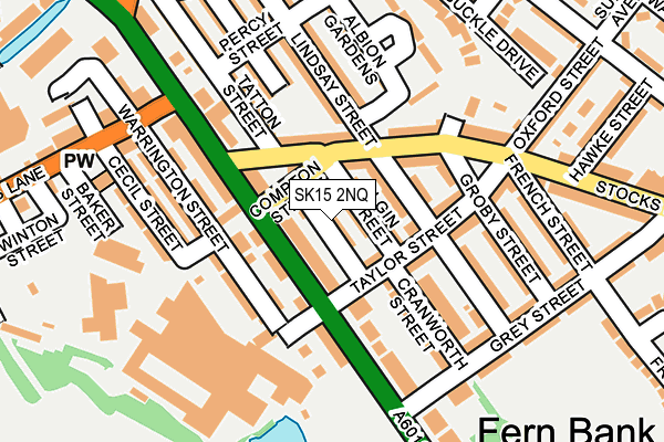 SK15 2NQ map - OS OpenMap – Local (Ordnance Survey)