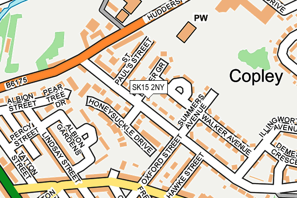 SK15 2NY map - OS OpenMap – Local (Ordnance Survey)