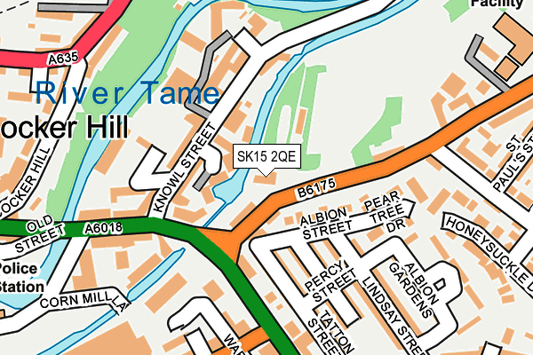 SK15 2QE map - OS OpenMap – Local (Ordnance Survey)