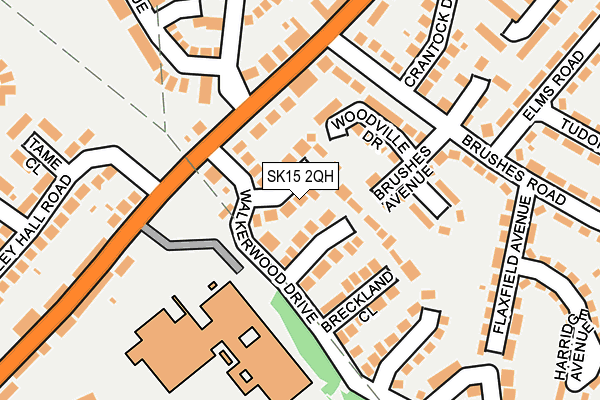 SK15 2QH map - OS OpenMap – Local (Ordnance Survey)