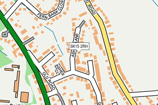 SK15 2RH map - OS OpenMap – Local (Ordnance Survey)