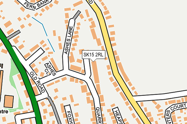 SK15 2RL map - OS OpenMap – Local (Ordnance Survey)