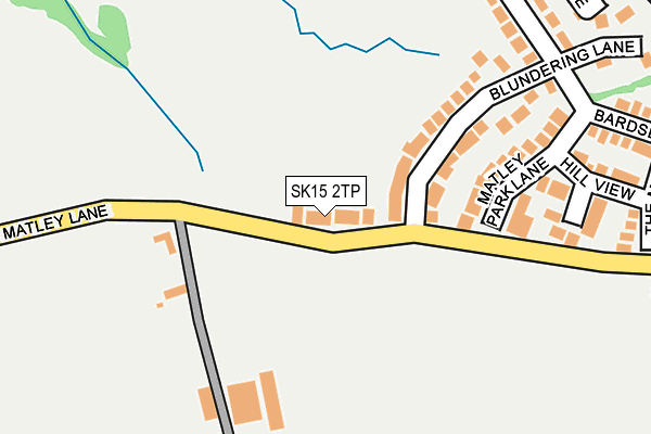 SK15 2TP map - OS OpenMap – Local (Ordnance Survey)