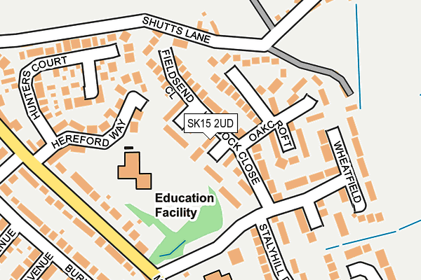 Map of MOSSLEY PLUMBING LIMITED at local scale