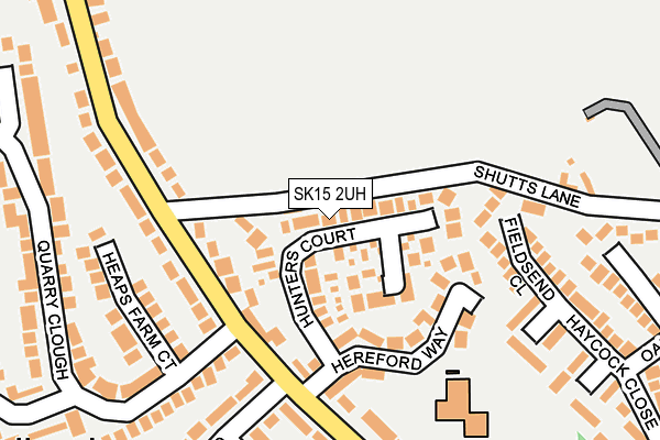 SK15 2UH map - OS OpenMap – Local (Ordnance Survey)