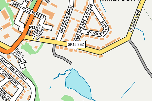 SK15 3EZ map - OS OpenMap – Local (Ordnance Survey)