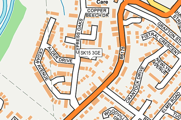 SK15 3GE map - OS OpenMap – Local (Ordnance Survey)
