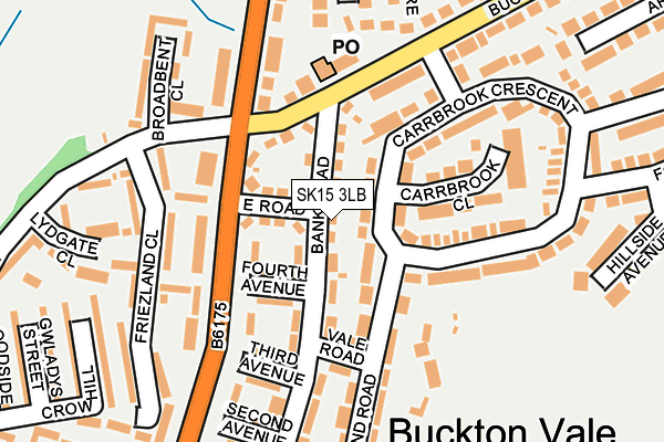 SK15 3LB map - OS OpenMap – Local (Ordnance Survey)