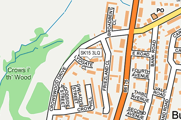 SK15 3LQ map - OS OpenMap – Local (Ordnance Survey)