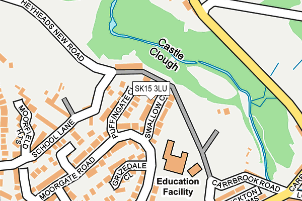 SK15 3LU map - OS OpenMap – Local (Ordnance Survey)