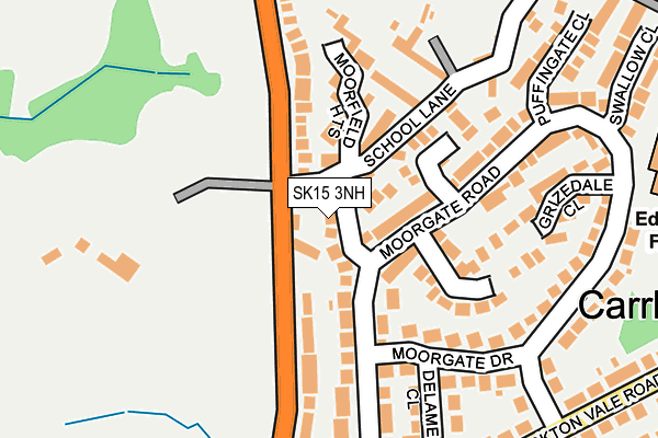 SK15 3NH map - OS OpenMap – Local (Ordnance Survey)