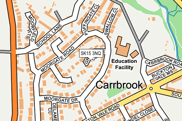 SK15 3NQ map - OS OpenMap – Local (Ordnance Survey)