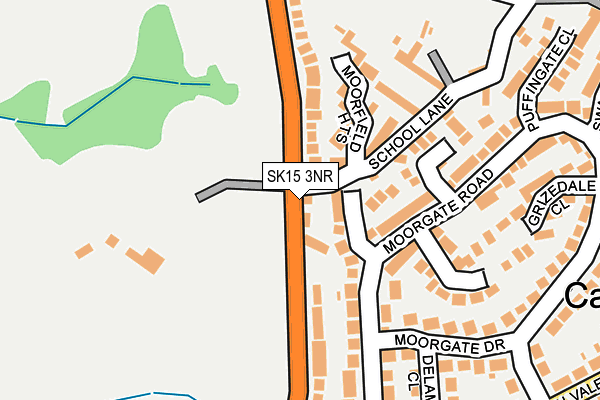 SK15 3NR map - OS OpenMap – Local (Ordnance Survey)