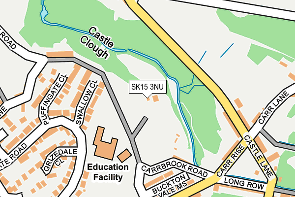 SK15 3NU map - OS OpenMap – Local (Ordnance Survey)