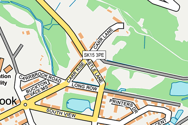 SK15 3PE map - OS OpenMap – Local (Ordnance Survey)