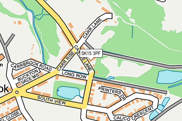 SK15 3PF map - OS OpenMap – Local (Ordnance Survey)