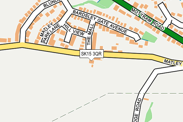 SK15 3QR map - OS OpenMap – Local (Ordnance Survey)