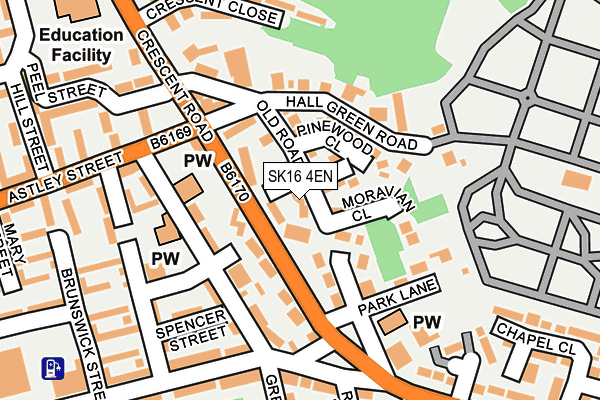 SK16 4EN map - OS OpenMap – Local (Ordnance Survey)