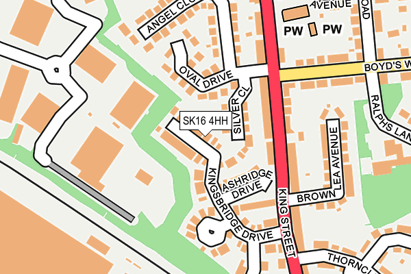 SK16 4HH map - OS OpenMap – Local (Ordnance Survey)