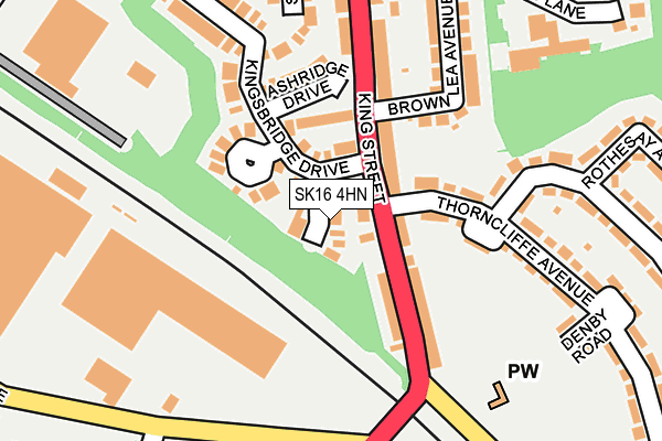 SK16 4HN map - OS OpenMap – Local (Ordnance Survey)