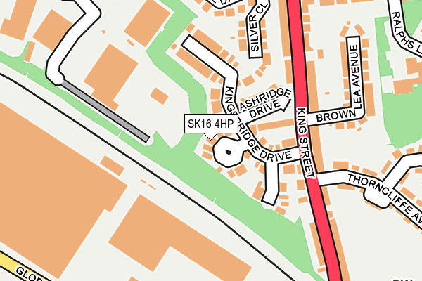 SK16 4HP map - OS OpenMap – Local (Ordnance Survey)