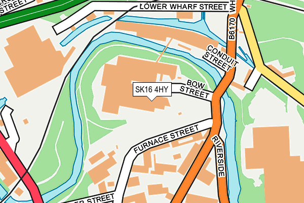 SK16 4HY map - OS OpenMap – Local (Ordnance Survey)