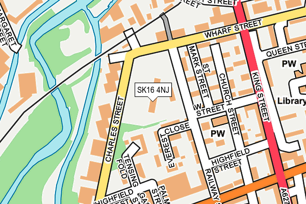 SK16 4NJ map - OS OpenMap – Local (Ordnance Survey)