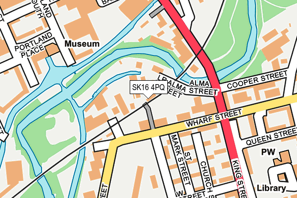 SK16 4PQ map - OS OpenMap – Local (Ordnance Survey)