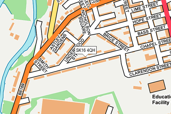 SK16 4QH map - OS OpenMap – Local (Ordnance Survey)